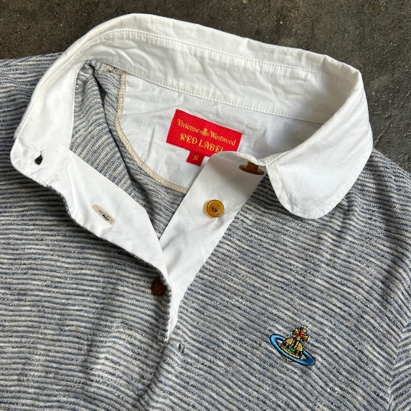 Vivienne Westwood 2012 Red Label Polo w/ Poplin Button Sleeves and Collar - Picture 11 of 12